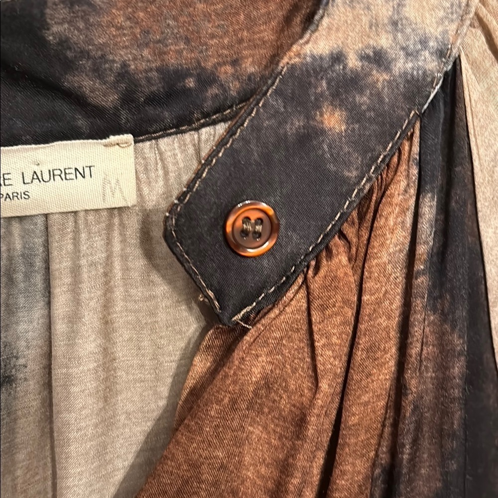 Alexandre Laurent Paris Elegant Women's Top in Black and Brown M - Picture 3 of 7